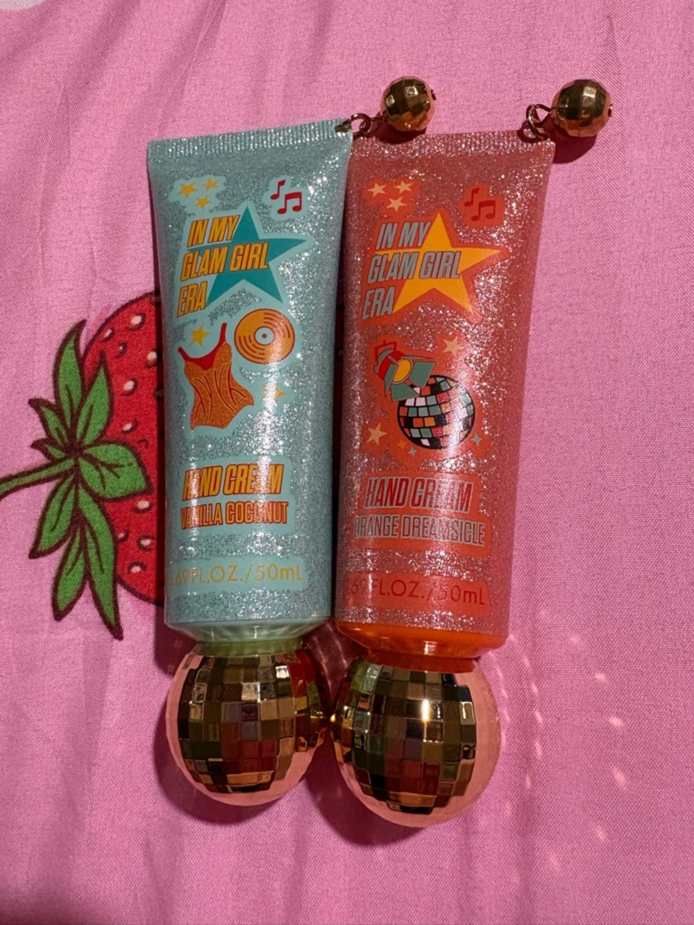 Glitter Hand Cream - Blue Vanilla Coconut / Orange Orange Dreamsicle